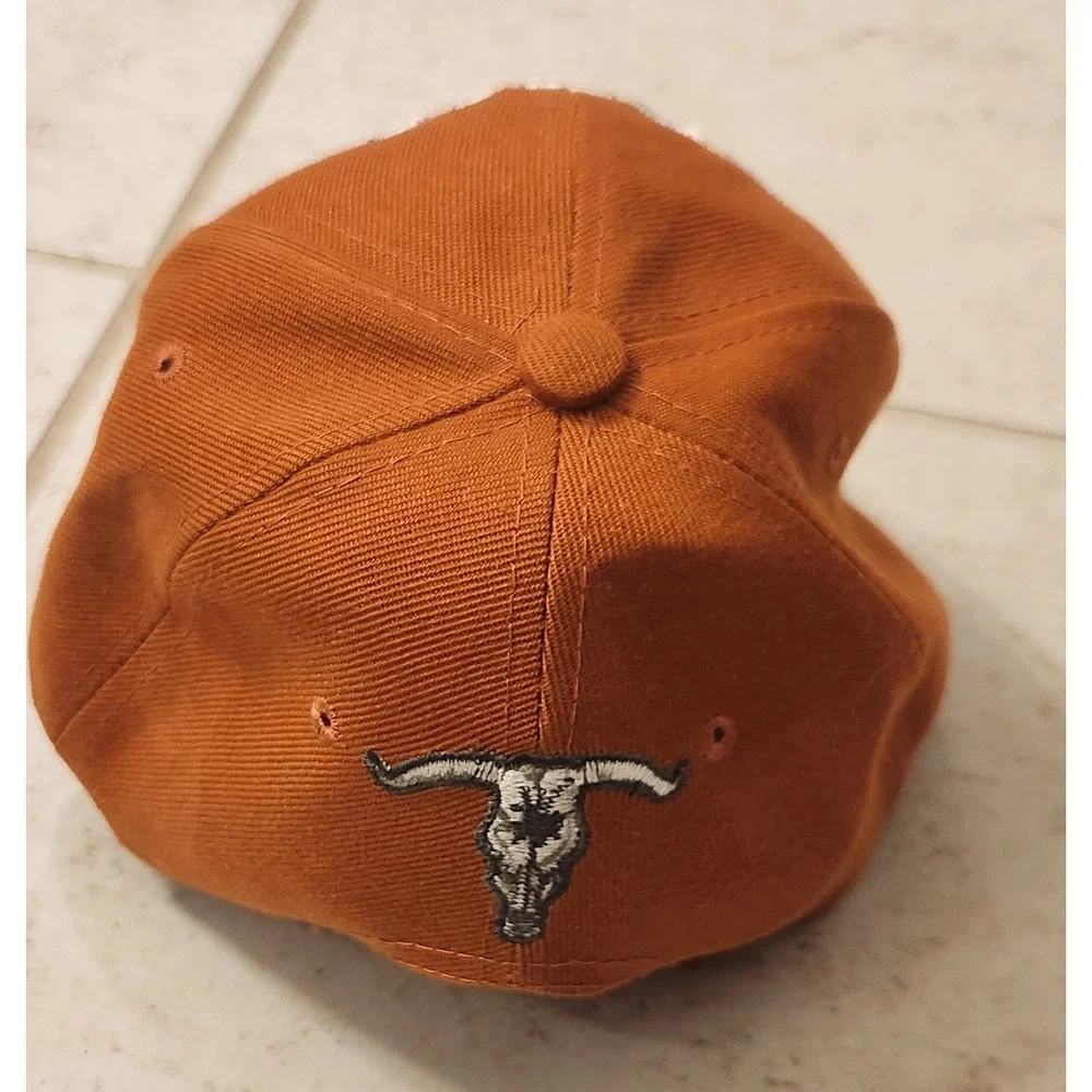 Golden Lion Texas Longhorn Baseball Cap Burnt Orange Embroidered Adjustable Hat
